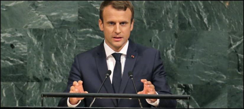 France's Macron at UN defends Iran, climate deals