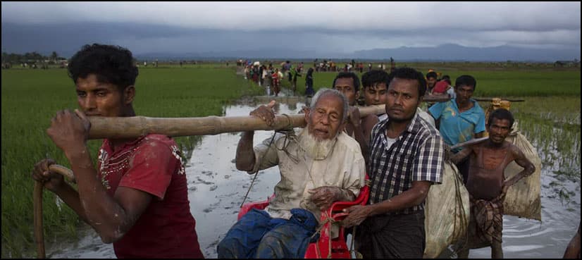 Thousands of Rohingya stranded in no man's land