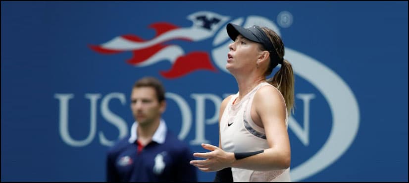 Sharapova knocked out of US Open fourth round