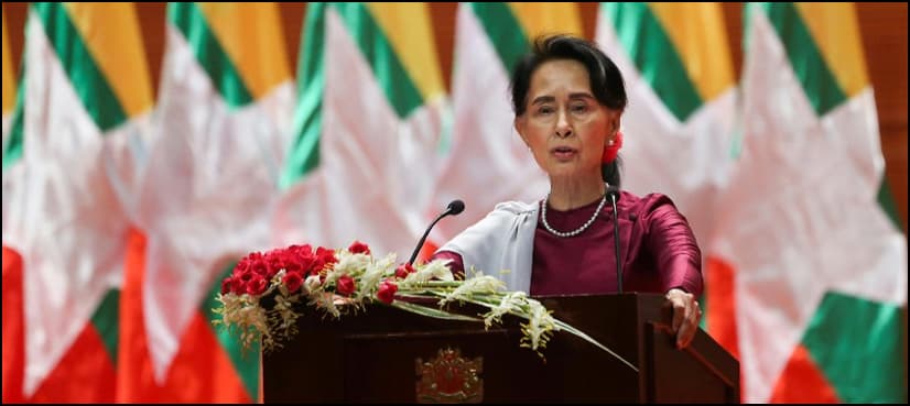 Suu Kyi rejects criticism over Rohingya, UN chief urges army pullback