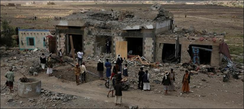 Air strikes hit Yemen's rebel-held capital