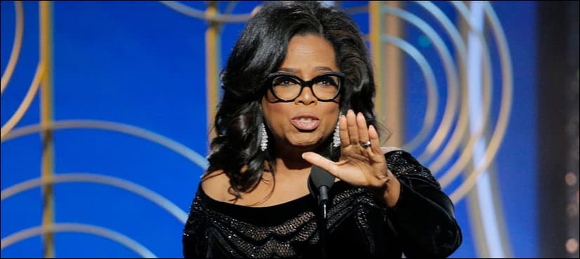 Oprah declares 'new day' for women in campaign-like Golden Globe speech