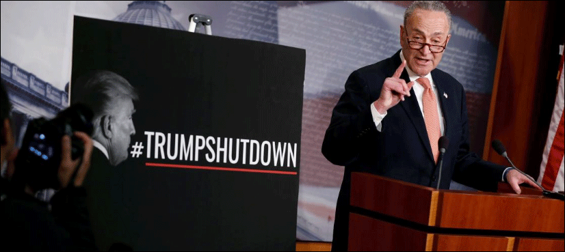 First day of government shutdown ends in standoff