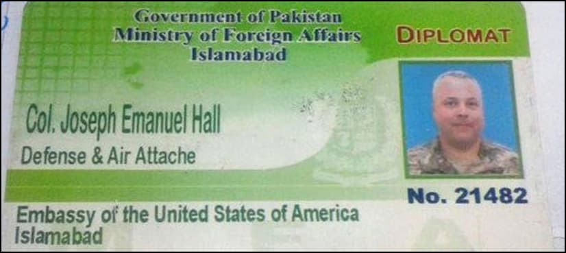 US diplomat Col Joseph flown out of Pakistan