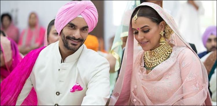 Neha Dhupia ties the knot with Angad Bedi