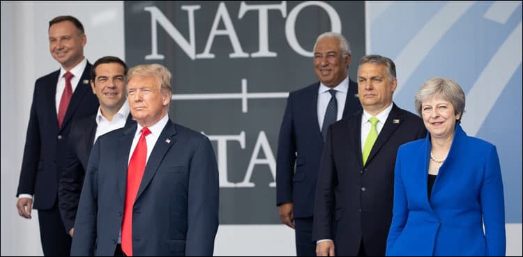 NATO summit in crisis over Trump spending demands