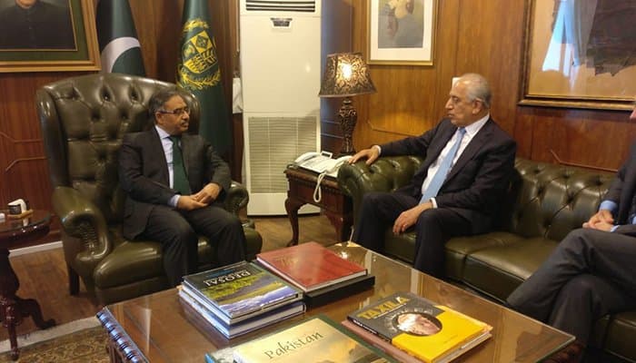 US envoy receives Pakistan’s support to accelerate intra-Afghan dialogue