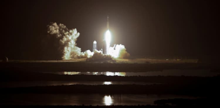 SpaceX launches Falcon Heavy rocket with 24 satellites