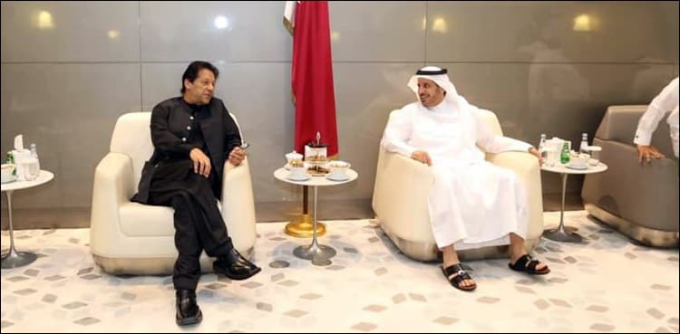 PM Khan makes stopover in Doha on way back home