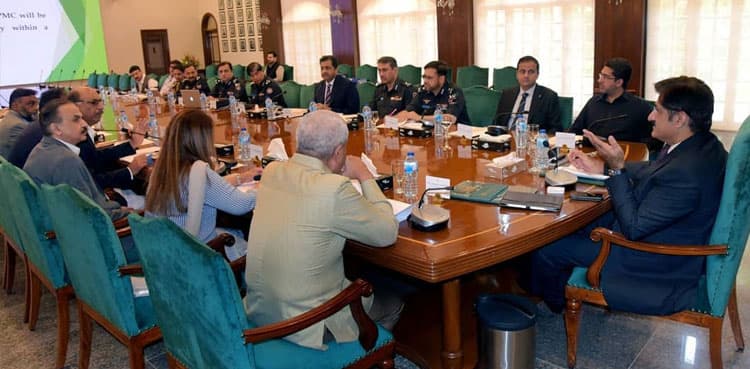 CM Sindh presided over meeting on Safe City Project in Karachi
