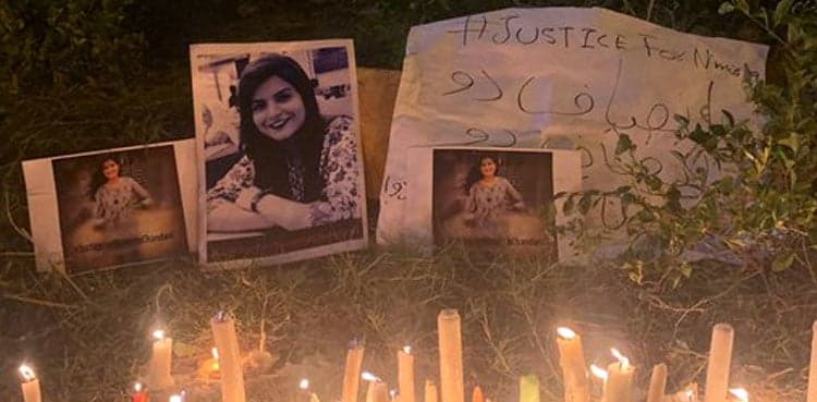 Justice for Nimrita: Protesters block traffic at Karachi's Teen Talwar