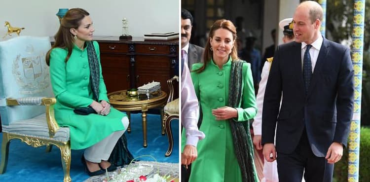 Kate Middleton wows in colours of Pakistan's flag