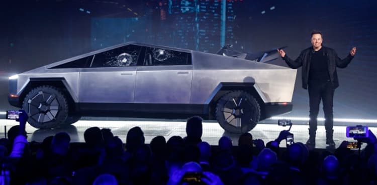 Tesla suffers broken glass mishap during chaotic launch