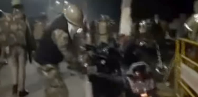 CAB protests: Police caught on camera smashing motorbikes at Aligarh University