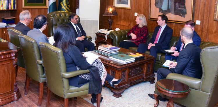 US Ambassador Alice Wells calls upon Foreign Secretary Sohail Mahmood