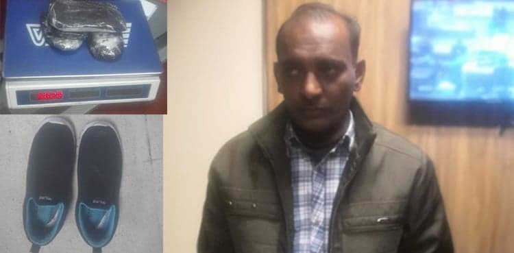 Man nabbed over smuggling drugs hidden inside shoes at Lahore airport