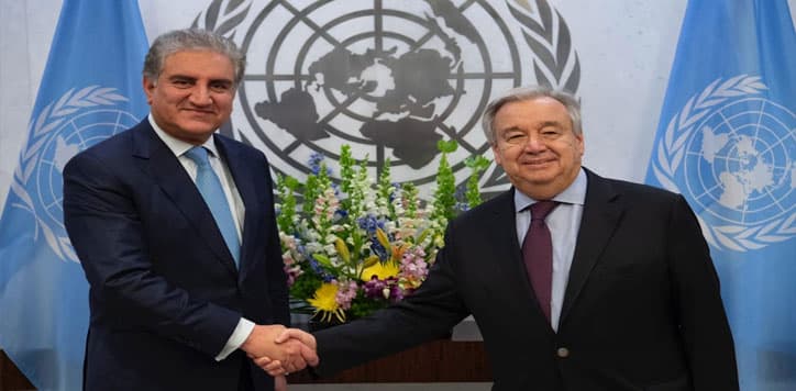 Discussions with UN leaders reaffirm Kashmir's disputed status: FM