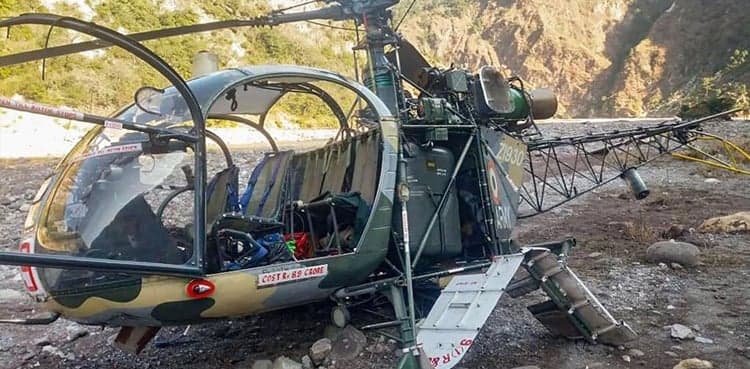Indian military helicopter crashes in occupied Jammu and Kashmir