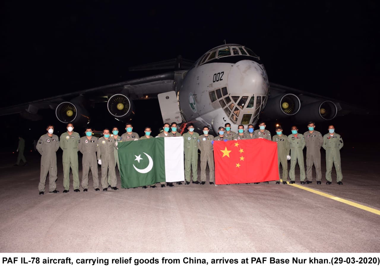 PAF air transport fleet brings in 14 tonnes of medical cargo from China