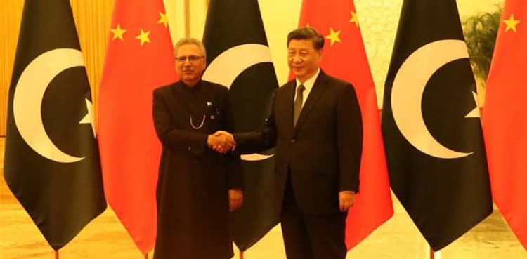 President Alvi meets Chinese counterpart, discusses Sino-Pak strategic ties
