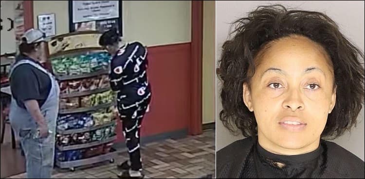 Woman arrested after being caught on video licking hands, touching food at grocery store