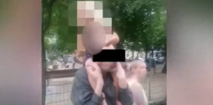 WATCH: Man trying to 'kidnap' toddler from park caught red-handed