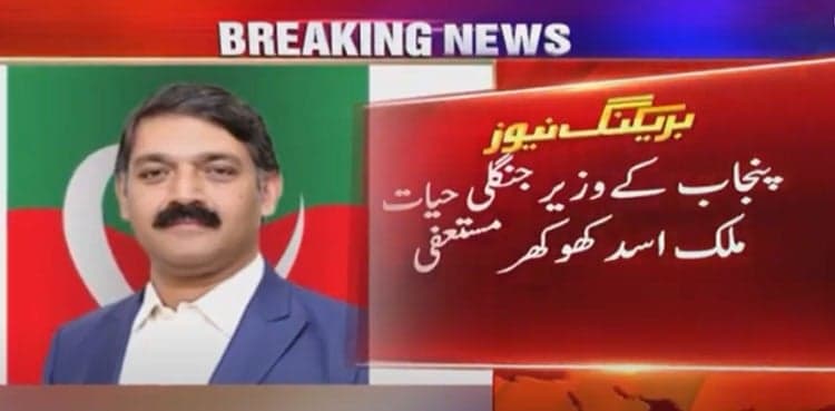 Asad Khokhar resigns as Punjab wildlife minister