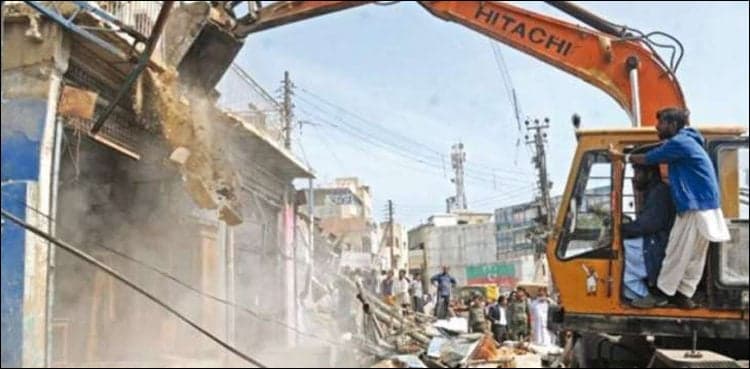 Govt land recovered in Karachi's Rehri Goth