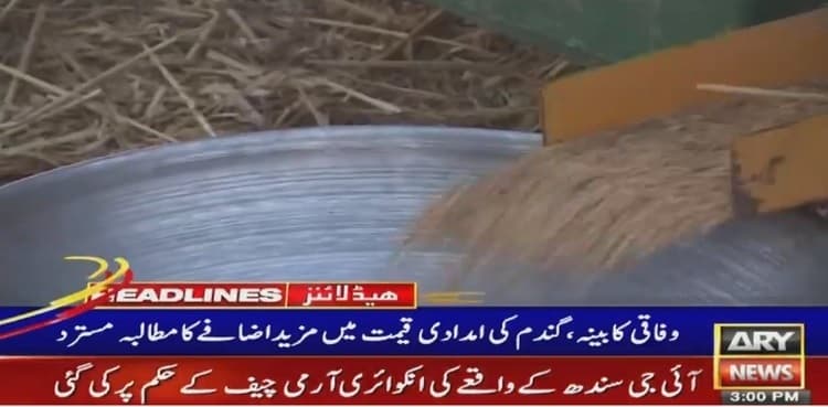 Federal cabinet rejects demand of increase in wheat support price