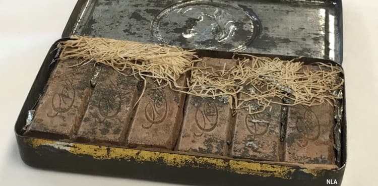 120-year-old chocolate found in poet's papers by library staff