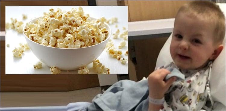 Deadly discovery after schoolboy eats popcorn
