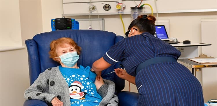 'Go for it,' says grandmother who got world's first Pfizer COVID vaccine in Britain