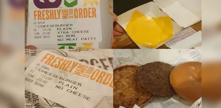 BLOOPER: woman orders food online twice, gets it wrong twice