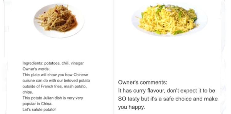 'Don't expect it to be so tasty': restaurant goes viral with honest menu