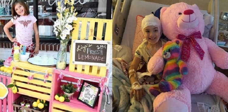 Seven-year-old girl sells lemonade to fund her own brain surgeries