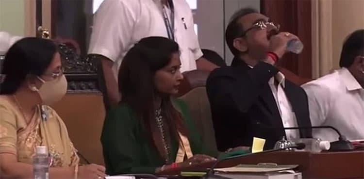Indian official mistakenly drinks hand sanitizer, video goes viral