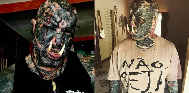 Man transforms himself into Orc from 'Lord of The Rings'