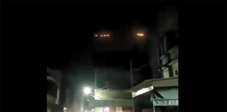 WATCH: 'UFO' or 'satellite' as rows of blinking lights spotted in sky