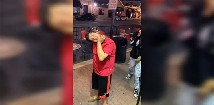Man rotates his head 180 degrees in viral TikTok video