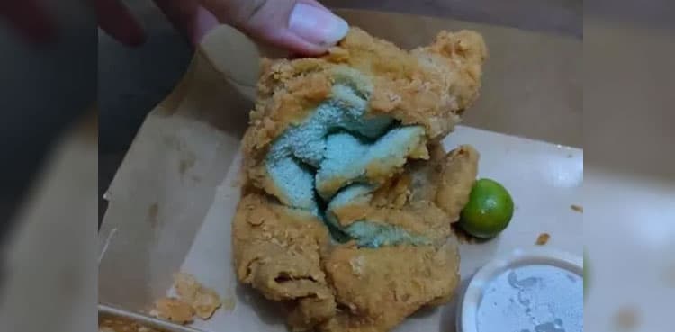 SHOCKING: Woman receives deep-fried towel in chicken order