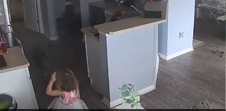 VIDEO: Four-year-old helps save home by alerting dad to kitchen fire