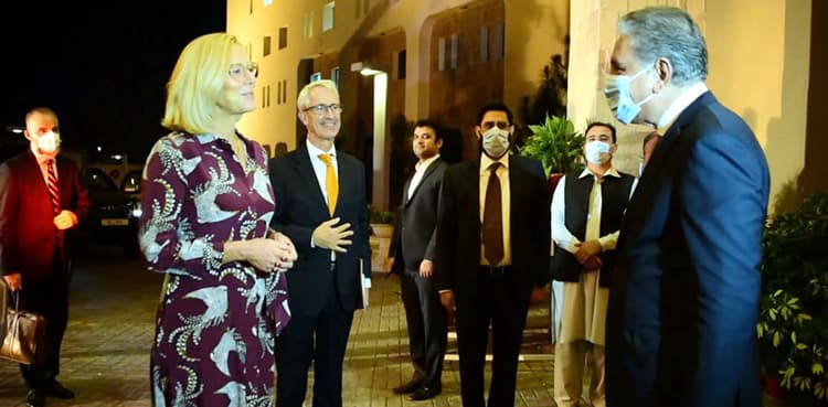 Netherlands FM Sigrid Kaag arrives in Pakistan