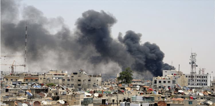 Bus explosion in Syrian capital leaves 13 reportedly killed, many injured