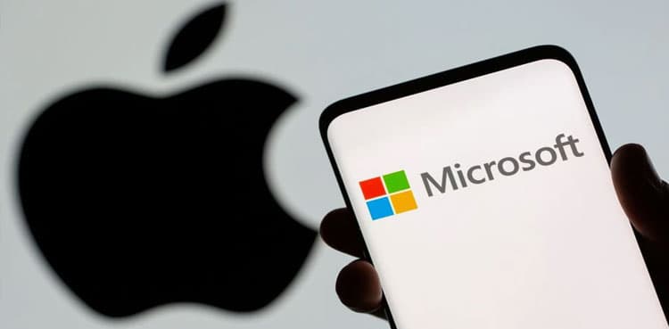 Microsoft nearly overtakes Apple as most valuable company