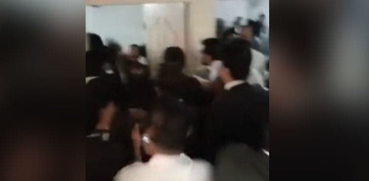 Lawyers booked for beating up woman on Malir court premises