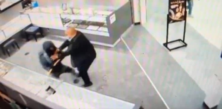WATCH: Jewellry shop owner fights off suspected thieves with his gun