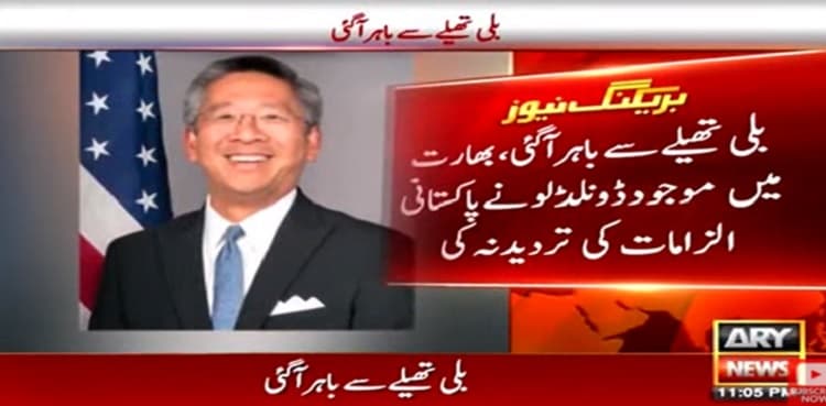 US diplomat Donald Lu ignores question on PM Imran's claim