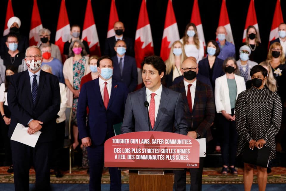 Canada introduces law to freeze handgun sales, ban look-alike toys