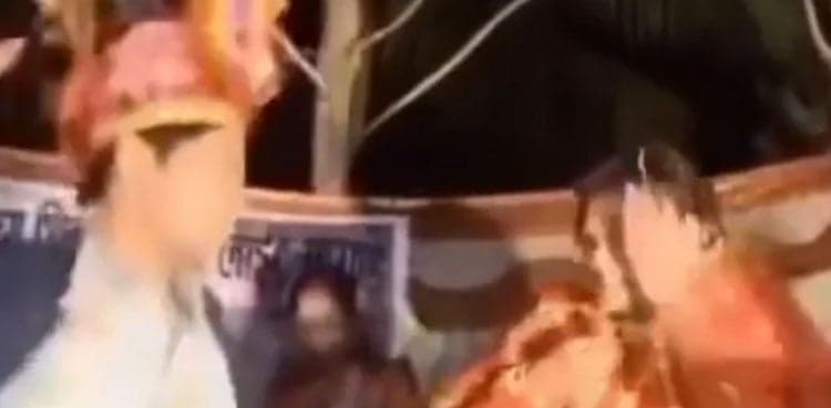 Watch: Bride and groom slap each other while exchanging vows