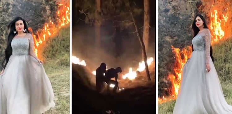 Case registered against TikToker for setting Margalla Hills ablaze